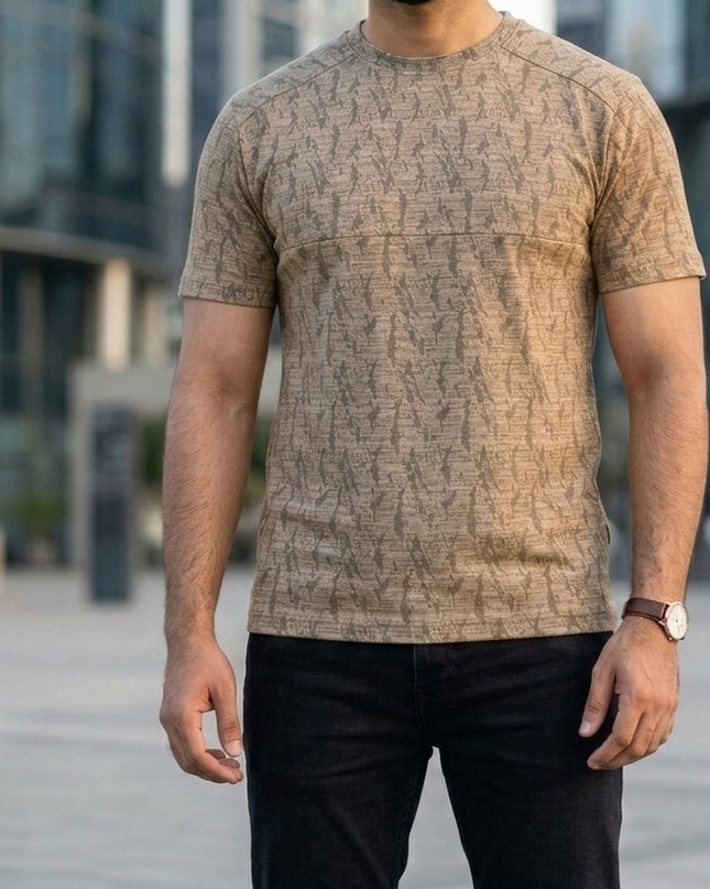 Self-Printed Air Mesh Cotton Polyester