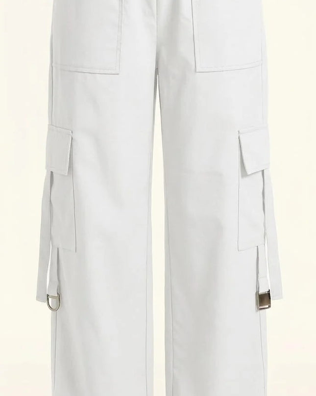 Urban Cargo Trousers – Ivory White